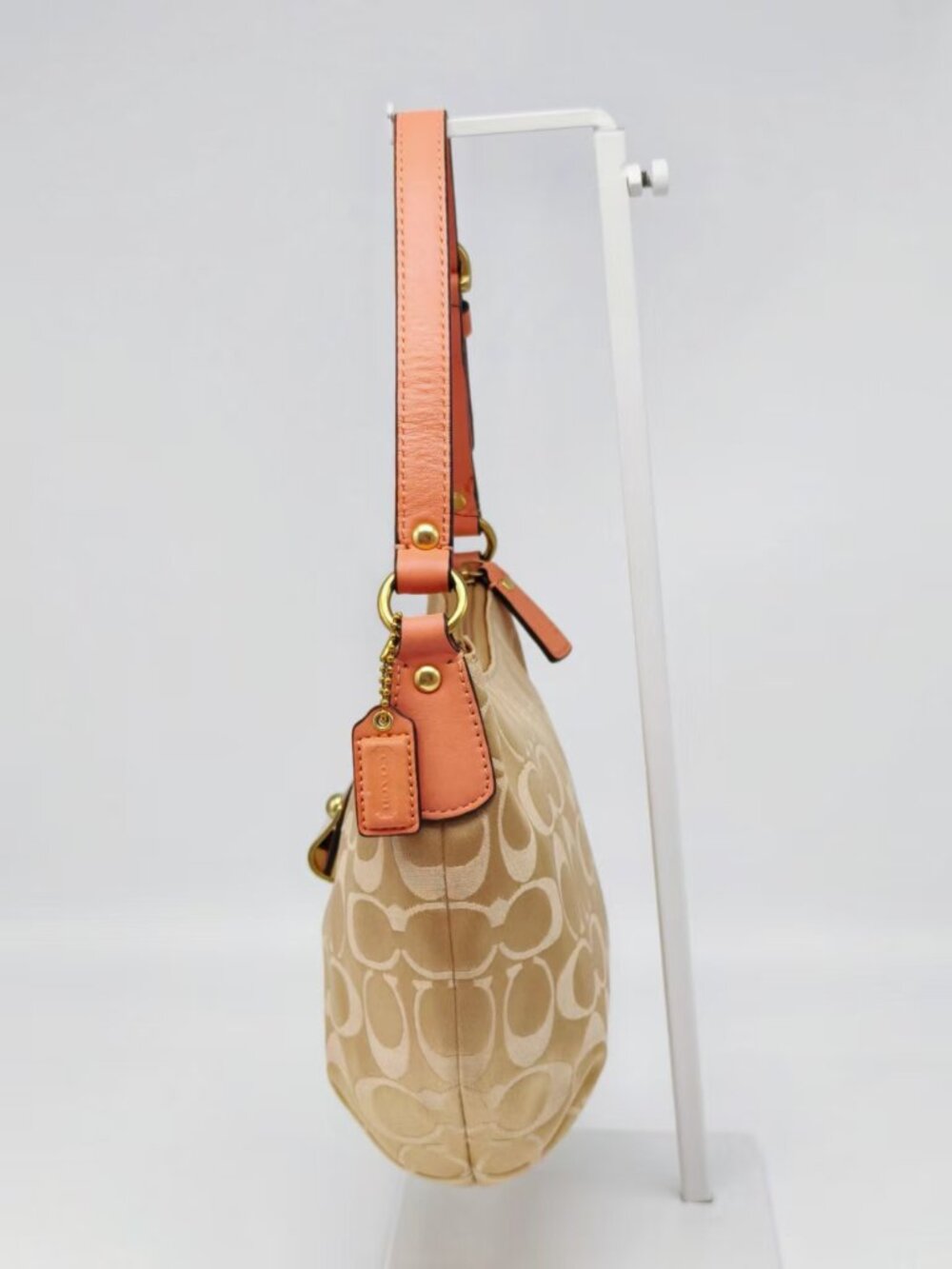 Coach Signature Canvas Hobo Shoulder Bag - Picture 4 of 15